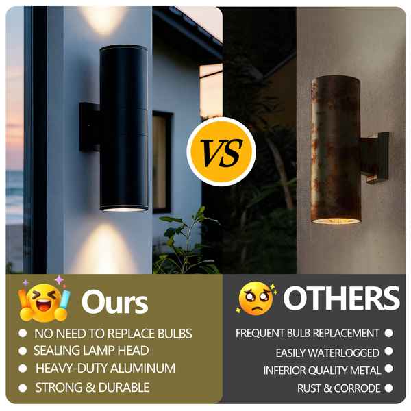 Modern Waterproof Outdoor Porch Light for Exteriors - view 7
