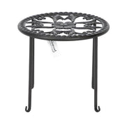4 Round Ironwork Plant Racks With 4-1 Black Paint Prints