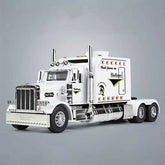 Model of a large white truck on a gray background