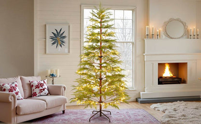 6ft Realistic LED Christmas Tree with Metal Stand - 612 Tips