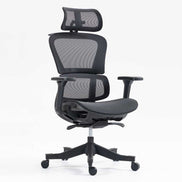 Adjustable ergonomic high back mesh office chair with swivel base and lumbar support. Perfect for office furniture and desk setups.