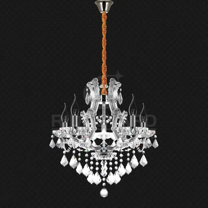 5 Lights Crystal Chandelier Light Fixture Crystal Ceiling Lamp With K9 Crystal MLNshops]