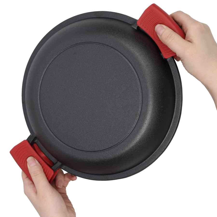 MLNshops 5 Quart Dutch Oven with Silicone Handles Cast Iron