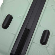 Hardshell Suitcase with Spinner Wheels ABS Luggage Sets Lightweight Durable Suitcase,8-Piece Set (20/24/28+portable handbag + 4 pieces storage bag set) , GREEN