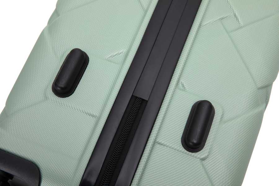 Hardshell Suitcase with Spinner Wheels ABS Luggage Sets Lightweight Durable Suitcase,8-Piece Set (20/24/28+portable handbag + 4 pieces storage bag set) , GREEN