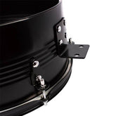 Percussion 13" & 14" Timbales Drum Set with Stand and Cowbell Black
