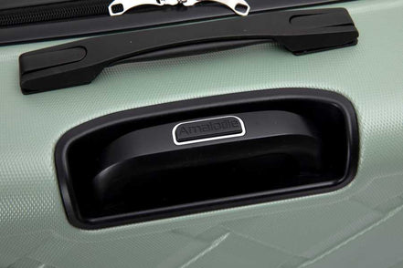 Hardshell Suitcase with Spinner Wheels ABS Luggage Sets Lightweight Durable Suitcase,8-Piece Set (20/24/28+portable handbag + 4 pieces storage bag set) , GREEN