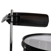 Percussion 13" & 14" Timbales Drum Set with Stand and Cowbell Black