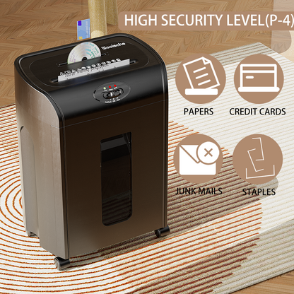 Paper Shredder Heavy Duty Micro Cut Low Working Noise High Security P5 Office Home Use Office Equipment Manufacture