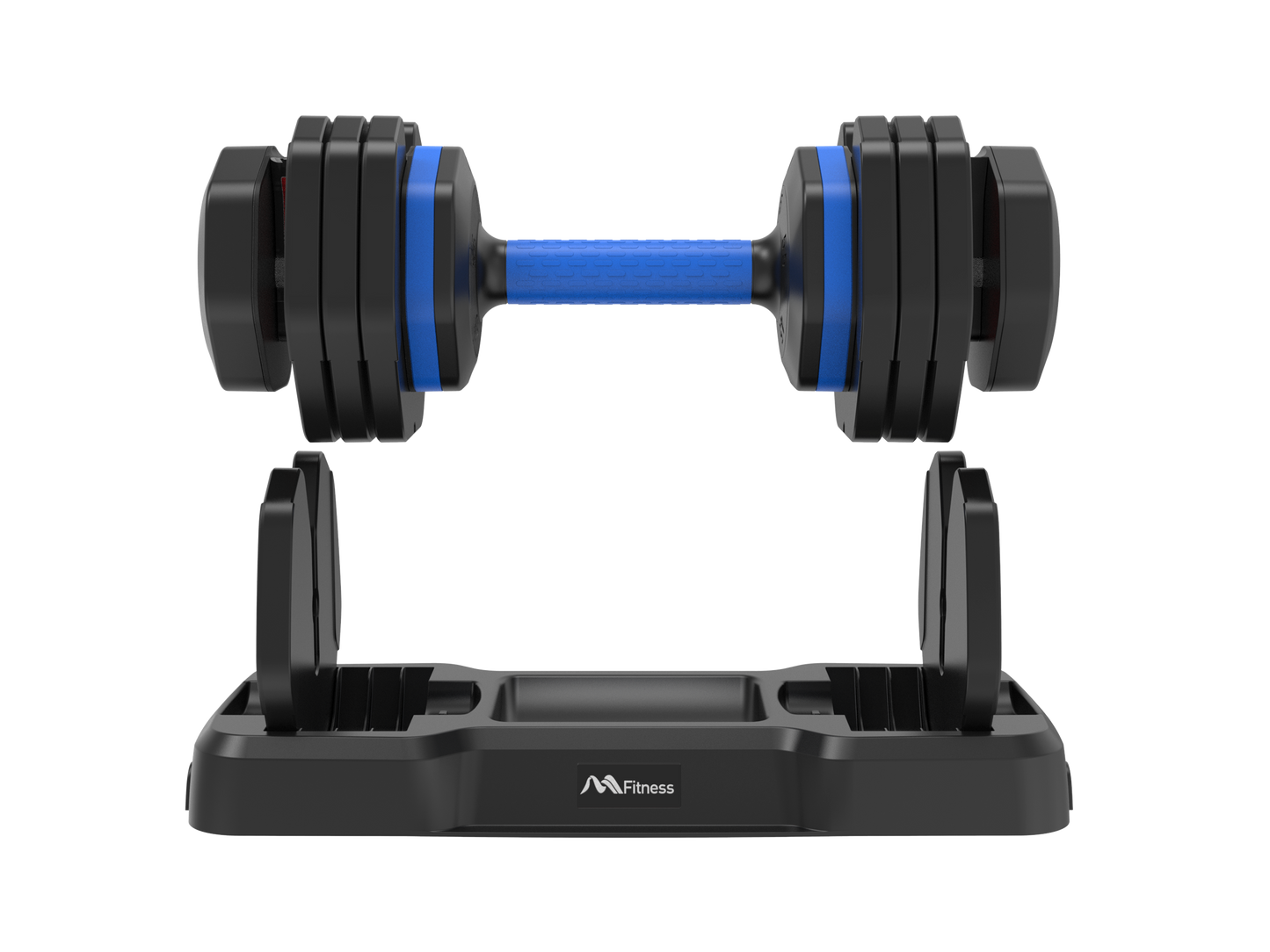 55lb Single Dumbbell with Anti-Slip Handle, Fast Adjust Weight by Turning Handle with Tray, Exercise Fitness Dumbbell Suitable for Full Body Workout MLNshops