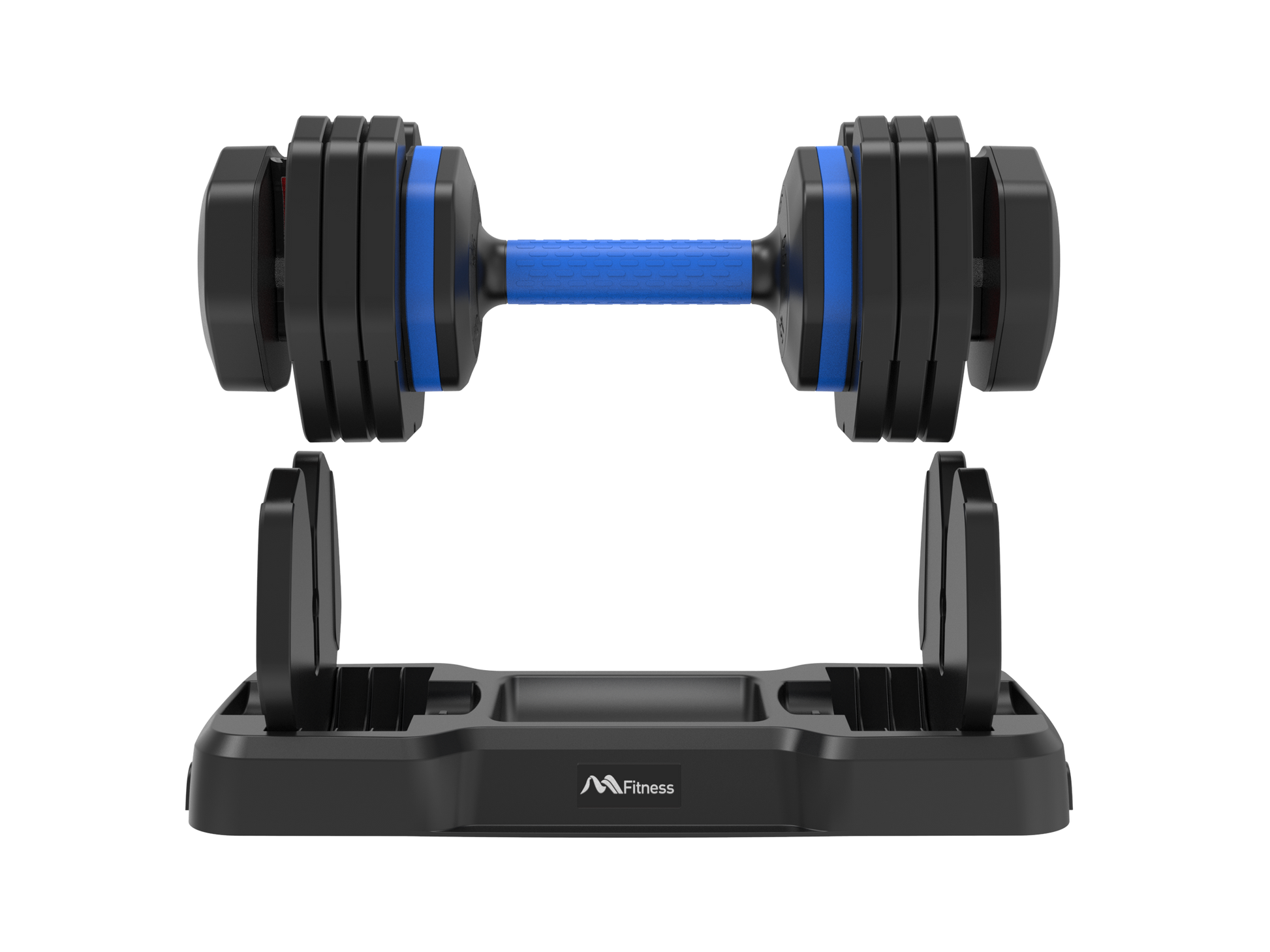 55lb Single Dumbbell with Anti-Slip Handle, Fast Adjust Weight by Turning Handle with Tray, Exercise Fitness Dumbbell Suitable for Full Body Workout MLNshops