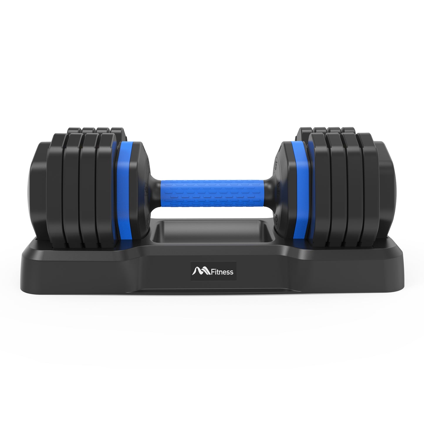 55lb Single Dumbbell with Anti-Slip Handle, Fast Adjust Weight by Turning Handle with Tray, Exercise Fitness Dumbbell Suitable for Full Body Workout MLNshops