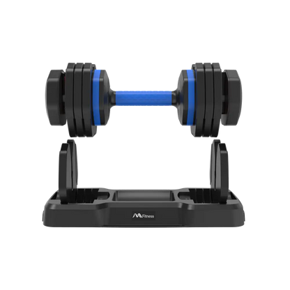 55lb Single Dumbbell with Anti-Slip Handle, Fast Adjust Weight by Turning Handle with Tray, Exercise Fitness Dumbbell Suitable for Full Body Workout MLNshops]