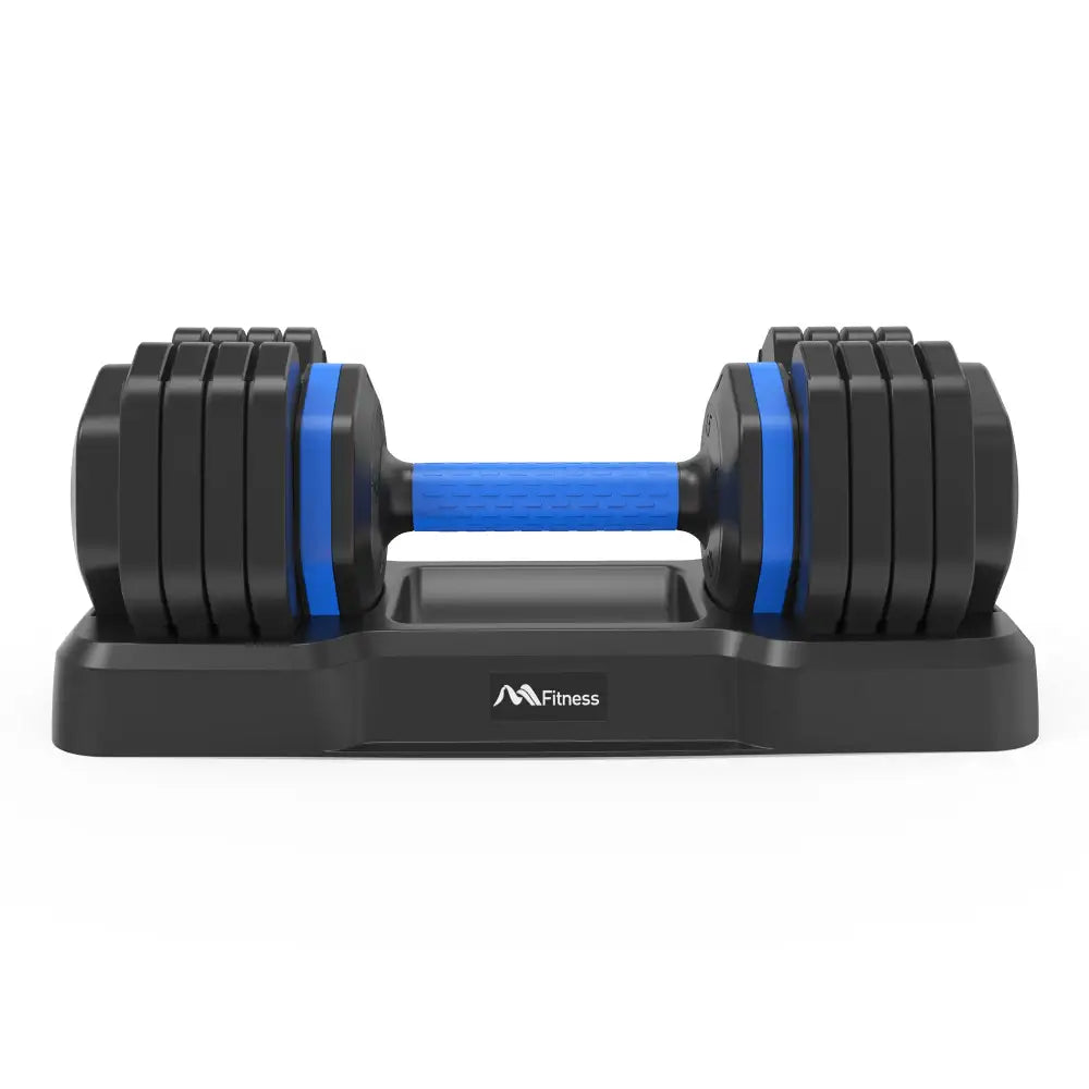 55lb Single Dumbbell with Anti-Slip Handle, Fast Adjust Weight by Turning Handle with Tray, Exercise Fitness Dumbbell Suitable for Full Body Workout MLNshops]