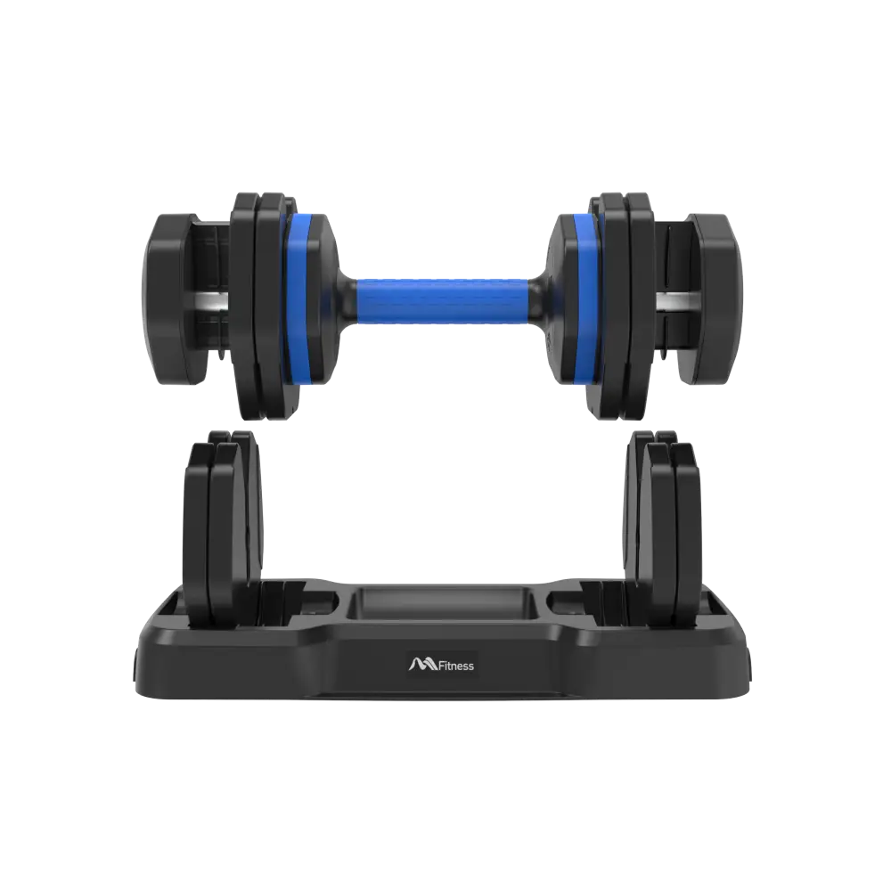 55lb Single Dumbbell with Anti-Slip Handle, Fast Adjust Weight by Turning Handle with Tray, Exercise Fitness Dumbbell Suitable for Full Body Workout MLNshops]