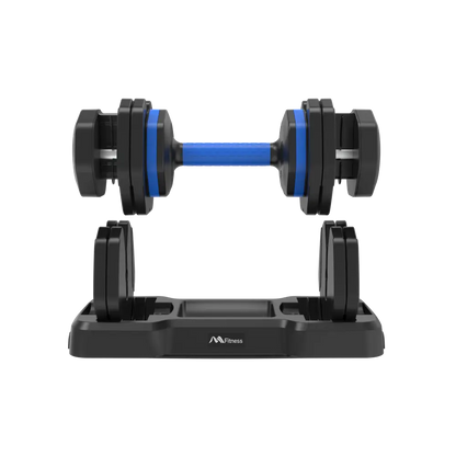 55lb Single Dumbbell with Anti-Slip Handle, Fast Adjust Weight by Turning Handle with Tray, Exercise Fitness Dumbbell Suitable for Full Body Workout MLNshops]