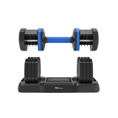 55lb Single Dumbbell with Anti-Slip Handle, Fast Adjust Weight by Turning Handle with Tray, Exercise Fitness Dumbbell Suitable for Full Body Workout MLNshops]