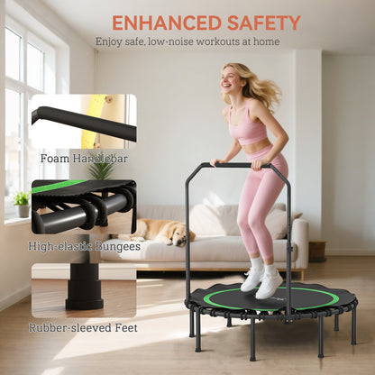 Exercise Trampoline, Portable Foldable Fitness Trampoline Rebounder