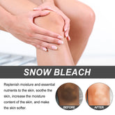 Person holding knee with &