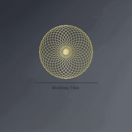 Geometric Wall Art Decor with Dimensions for Home