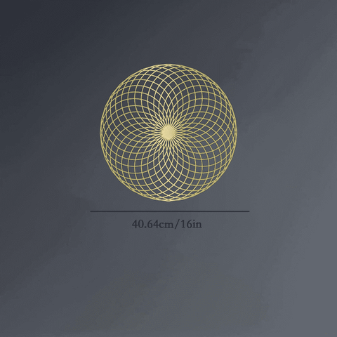 Geometric Wall Art Decor with Dimensions for Home