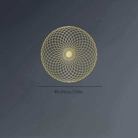 Geometric Wall Art Decor with Dimensions for Home