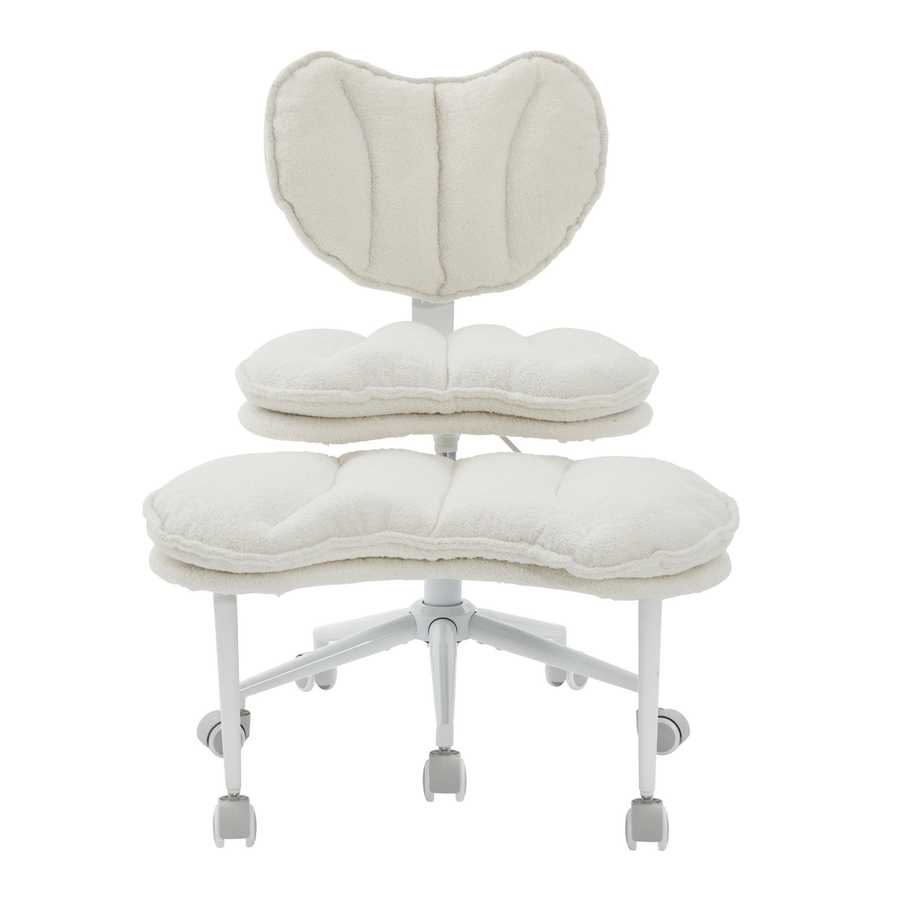 Front view of the Flexible Meditation Chair - Criss Cross Design with plush cushions and ergonomic backrest, perfect for yoga and meditation.