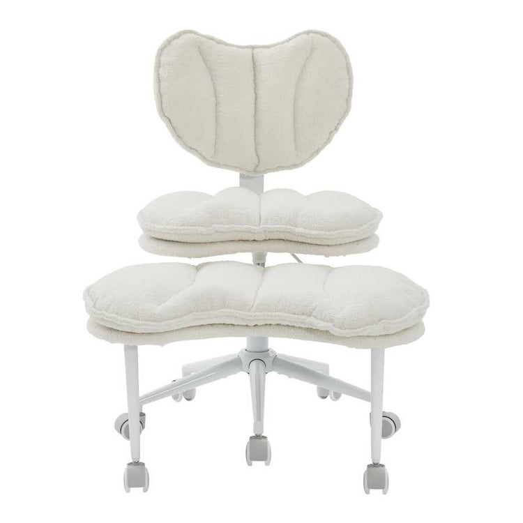 Front view of the Flexible Meditation Chair - Criss Cross Design with plush cushions and ergonomic backrest, perfect for yoga and meditation.