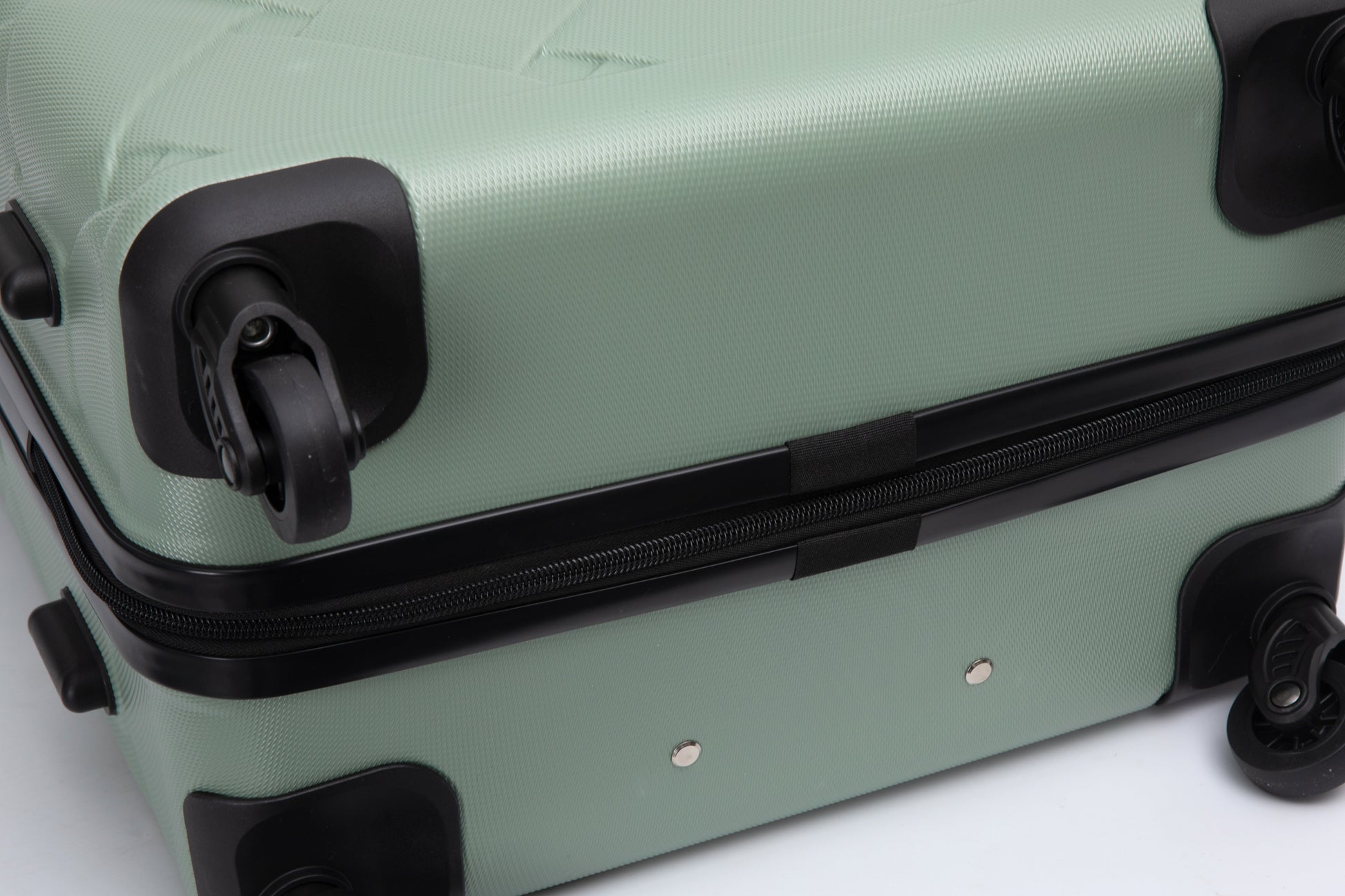 Hardshell Suitcase with Spinner Wheels ABS Luggage Sets Lightweight Durable Suitcase,8-Piece Set (20/24/28+portable handbag + 4 pieces storage bag set) , GREEN