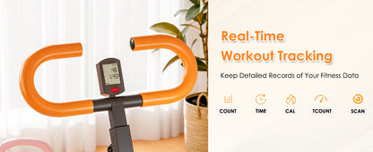 Digital monitor on Squat Machine Home - Adjustable Resistance showing real-time fitness data like time, calories, and reps.