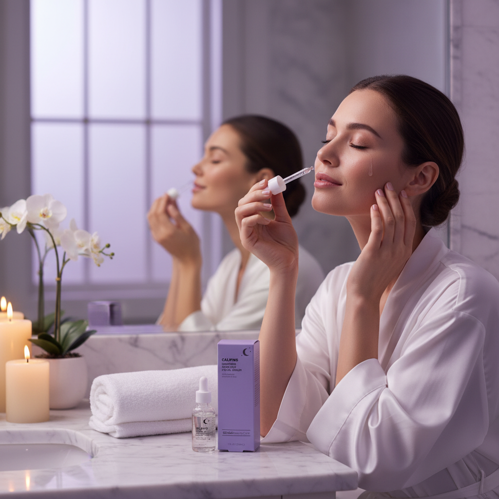 MLNshops Calming Nighttime Facial Serum with Aloe