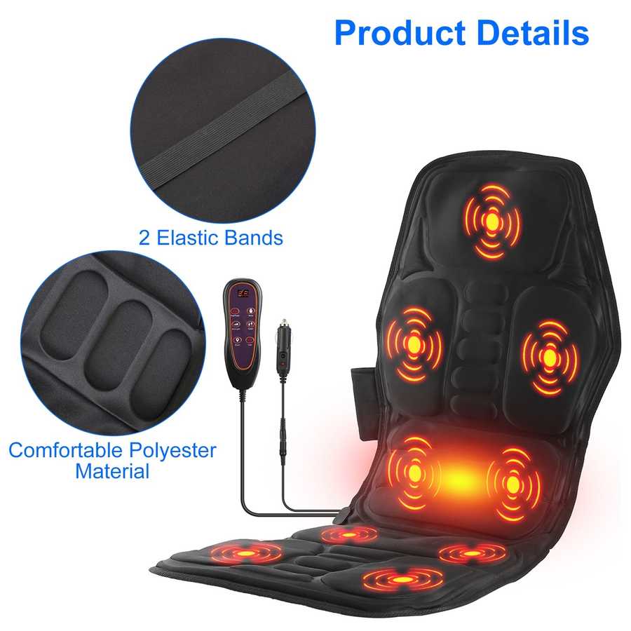 Full Body Massage Chair Pad for Home, Office & Car