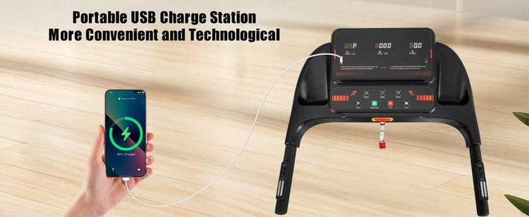 Portable USB Charge Station for Treadmill with Phone Charging