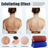 Before and after comparison of a back scrubber&