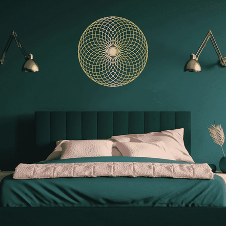 Geometric Wall Art Decor in Living Room