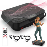 Vibration plate with control buttons and digital screen