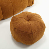 Chenille bean bag ottoman for living room