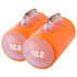 Water Dumbbell Set - Portable Adjustable Weight in orange, each dumbbell labeled 10LB, ideal for compact fitness and travel workouts.