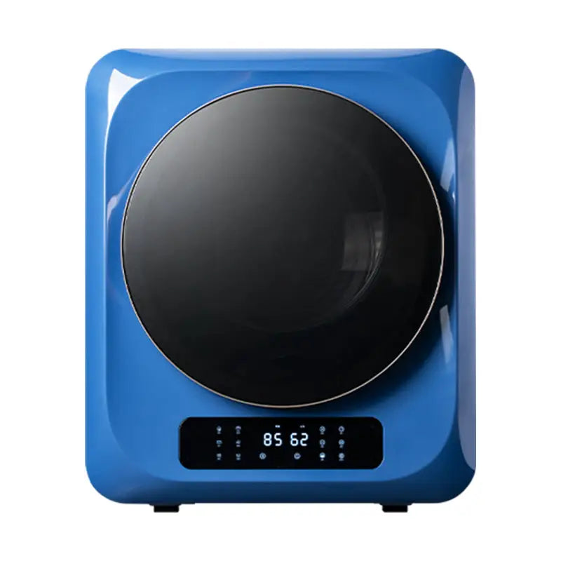 6.6lbs Portable Mini Cloth Dryer Machine FCC Certificate PTC Heating Tumble Dryer Electric Control Panel,Blue Body with Black Door MLNshops]