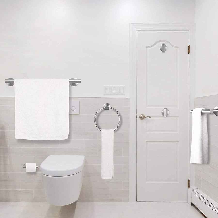 mlnshops 6 Piece Towel Bar Kit Stainless Steel Set