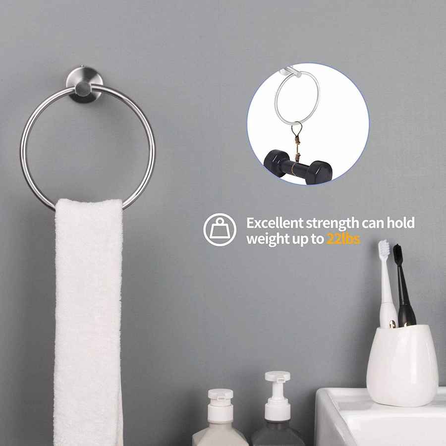 mlnshops 6 Piece Towel Bar Kit Stainless Steel Set