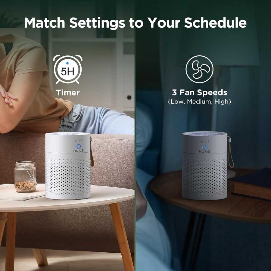 Air Purifiers for Home Bedroom H13 True HEPA Air Filter, Quiet Air Cleaner,Portable Small Air Purifier for Office, Living Room
