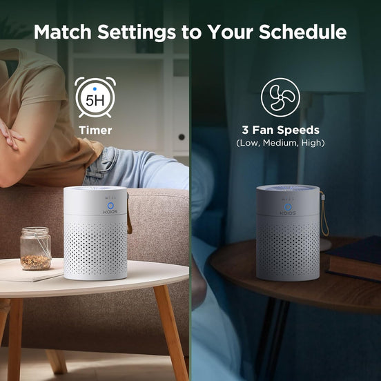 Air Purifiers for Home Bedroom H13 True HEPA Air Filter, Quiet Air Cleaner,Portable Small Air Purifier for Office, Living Room