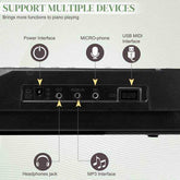 61 Key Keyboard Piano with Stand by MLNshops