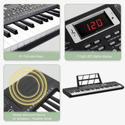 61 Key Keyboard Piano with Stand by MLNshops