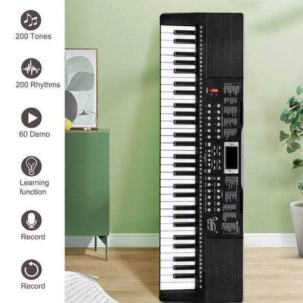 61 Key Keyboard Piano with Stand by MLNshops