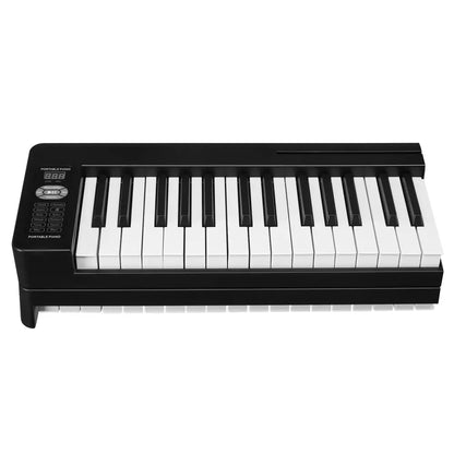 61 Key Semi-weighted Konix Keyboard Foldable Electric Digital Piano Support USB/MIDI with Bluetooth， Built-in Double Speakers MLNshops]