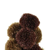 Christmas tree table decor pom-pom close-up