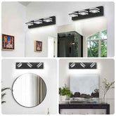 Collage of modern wall lights in various settings
