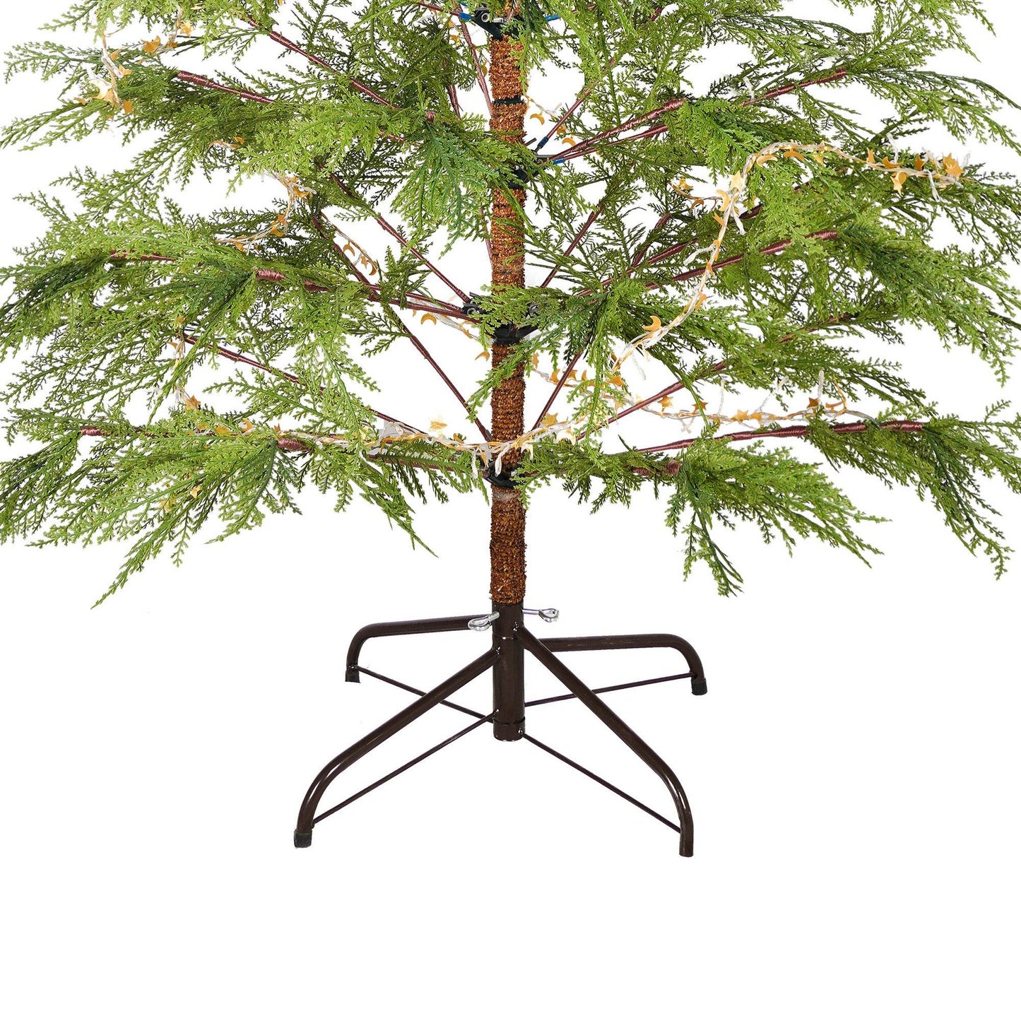 6ft Realistic LED Christmas Tree with Metal Stand - 612 Tips
